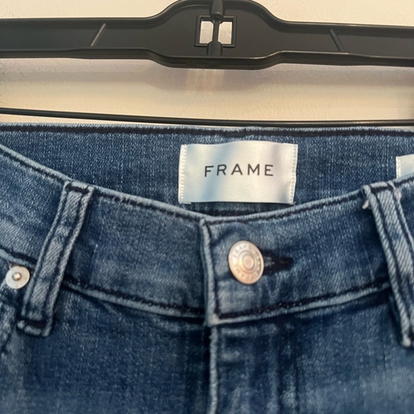 Frame Denim Dark Blue Le Slim Palazzo Flare Jeans - Picture 7 of 12